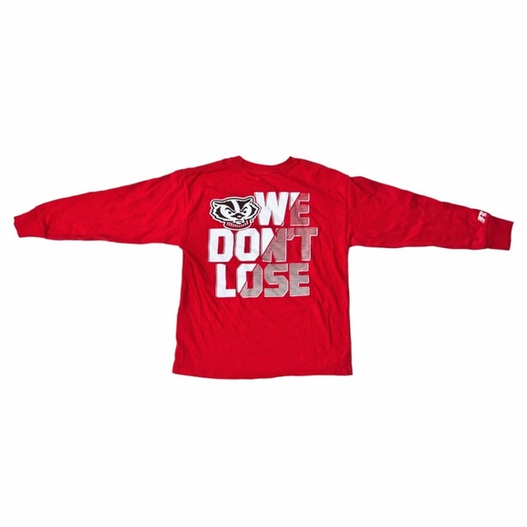 Russell Brand Wisconsin Badgers Kids Tee “We Don’t Lose” on Back Size S (6-7) - Picture 2 of 9